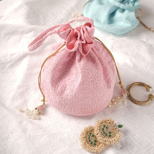 Pure cotton handbags - Potli Bags