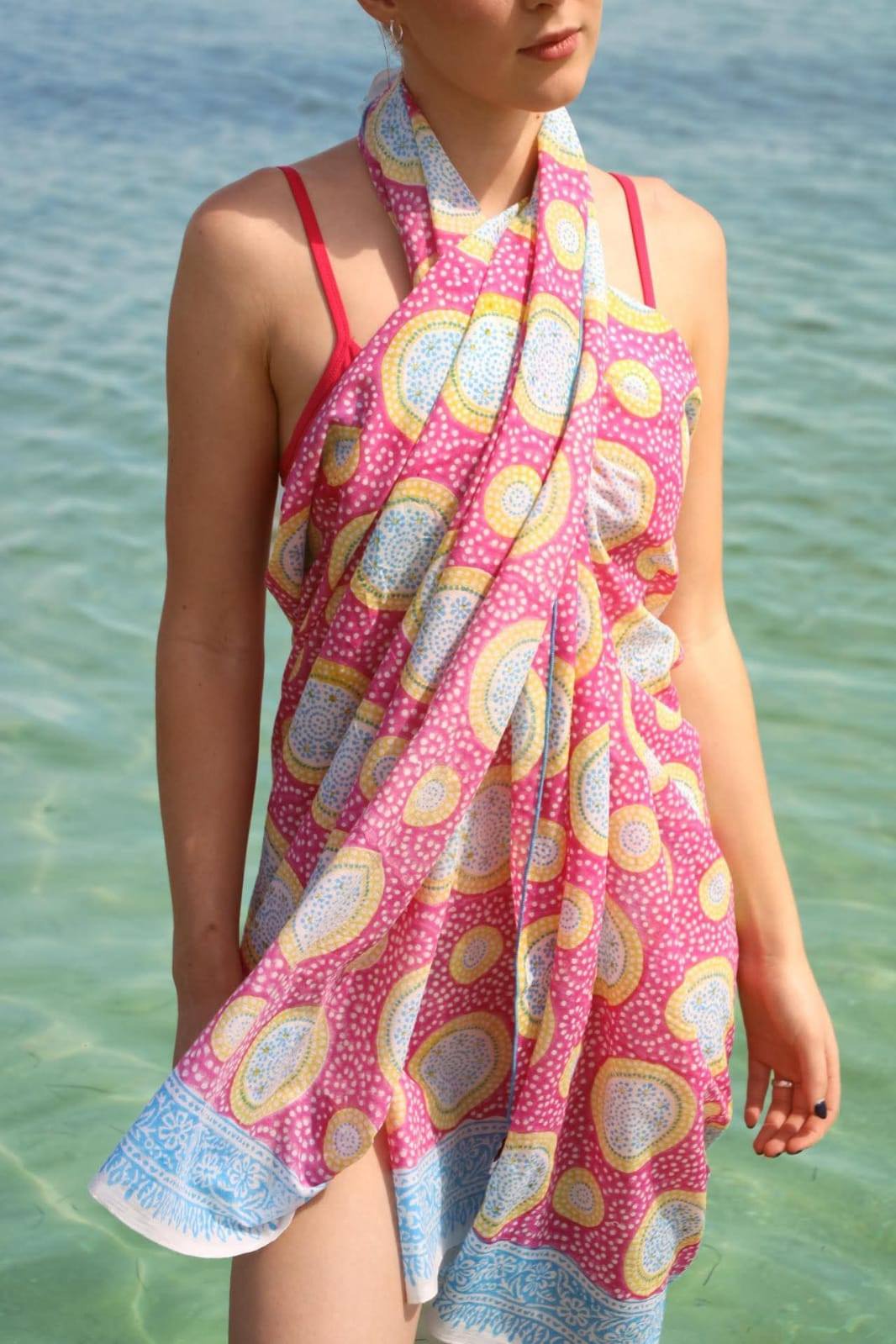Luxurious "The Blush of Hope Sarong."