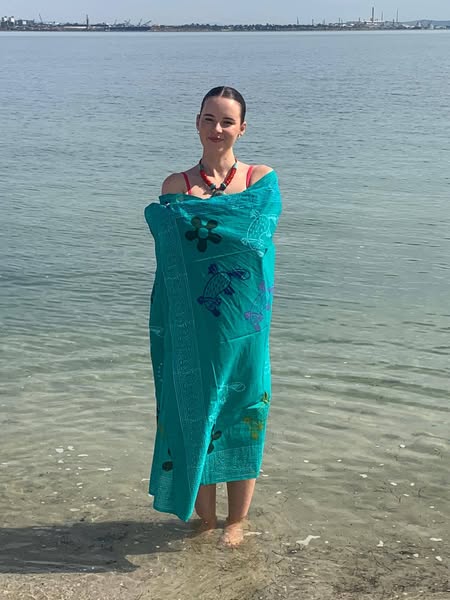 Luxurious Beach Sarong "The Grace Of The Platypus."